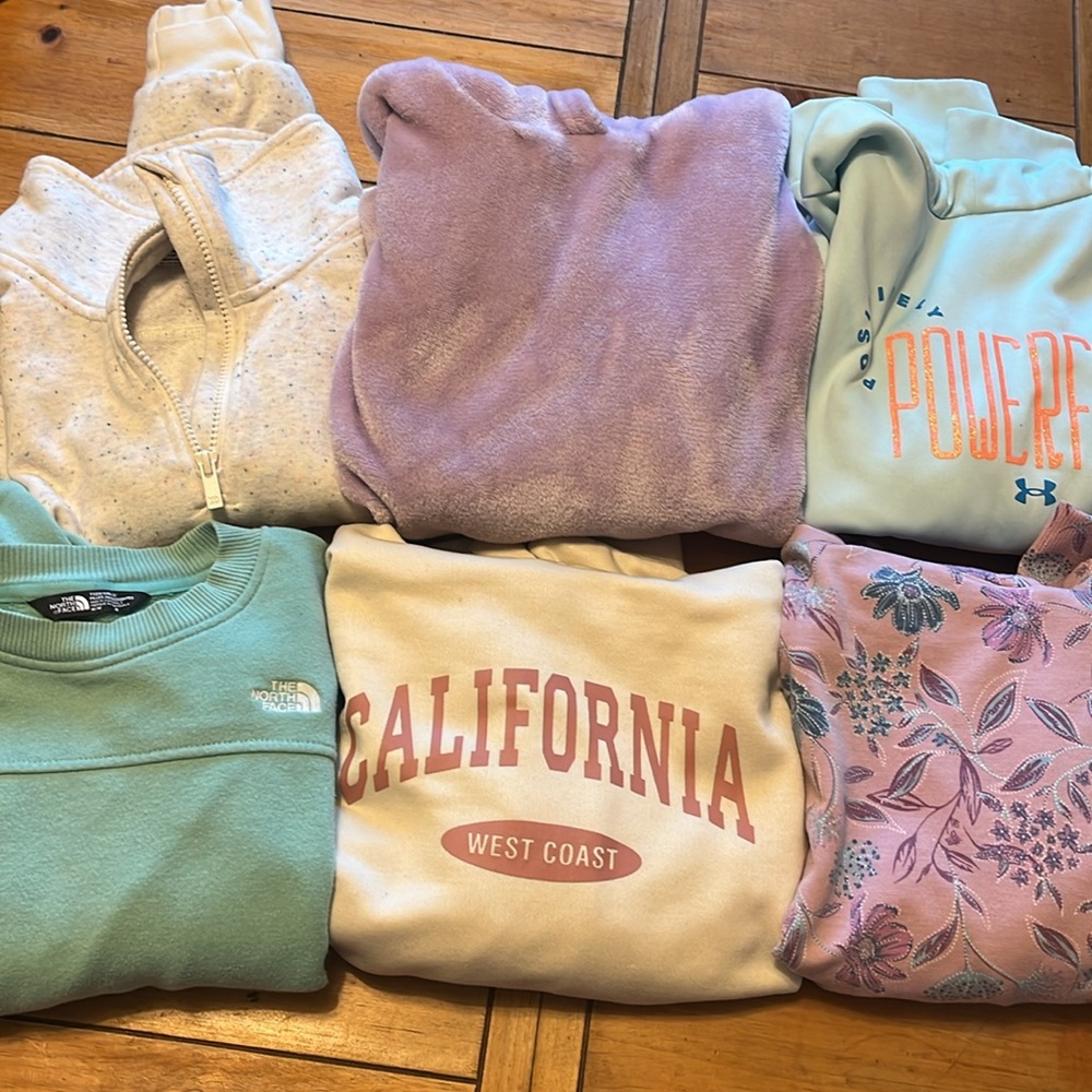 Girls sweatshirt/hoodie lot
